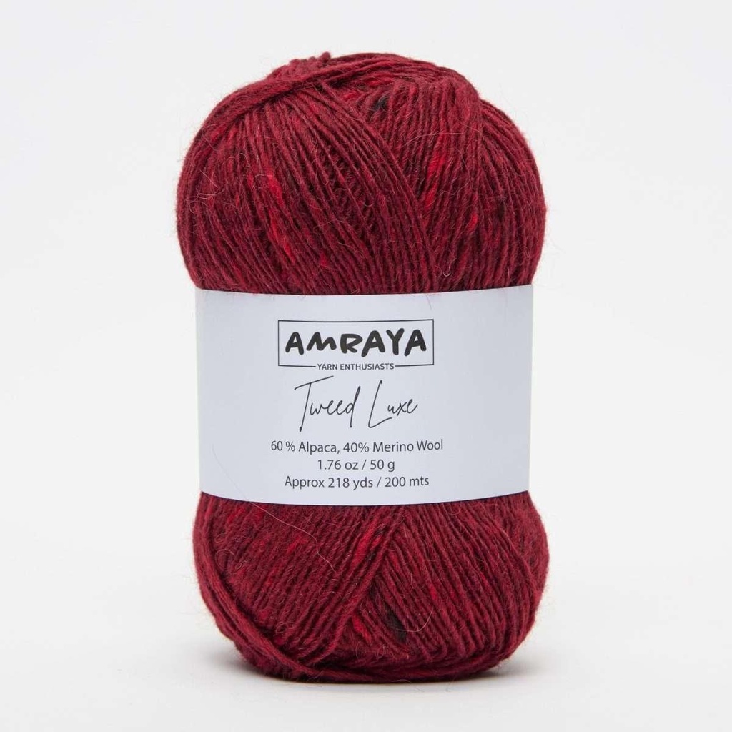 Amraya Tweed Luxe Alpaka Merinowolle Mix