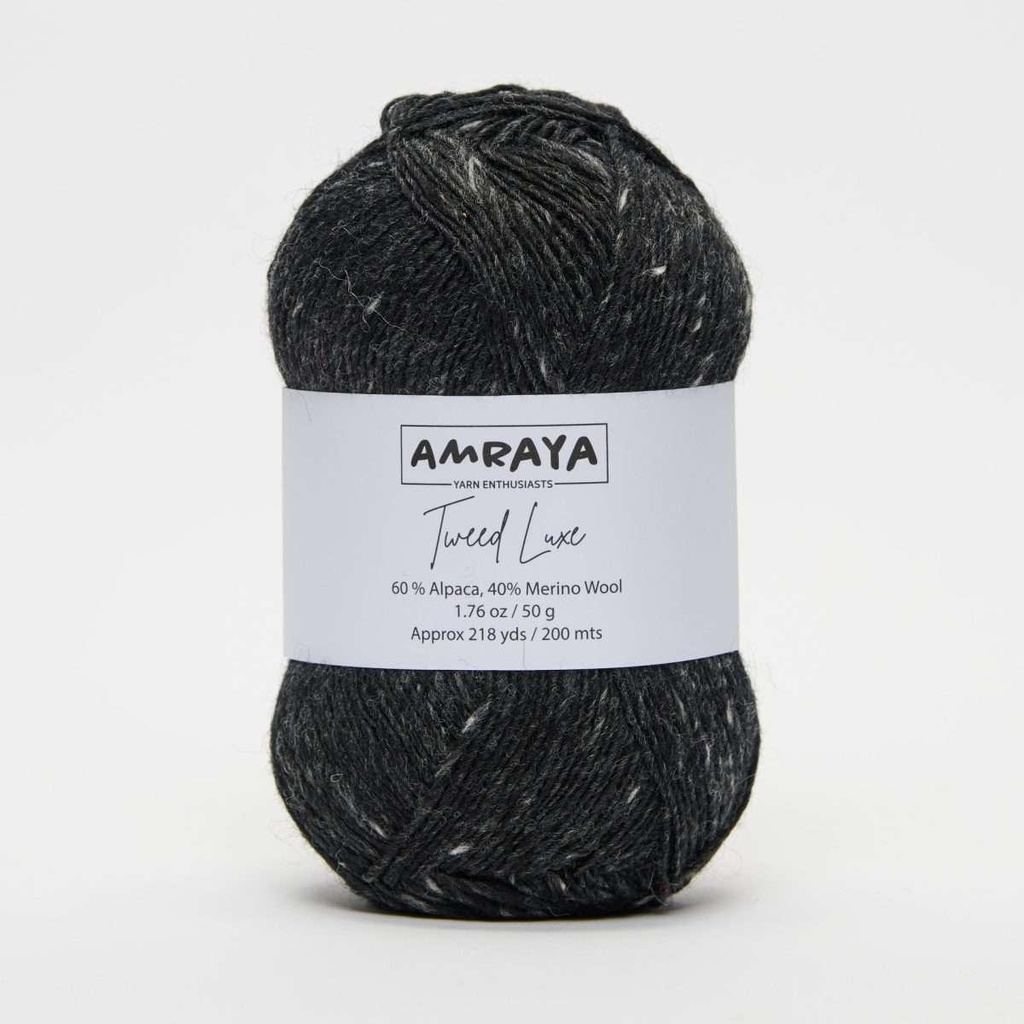 Amraya Tweed Luxe Alpaka Merinowolle Mix