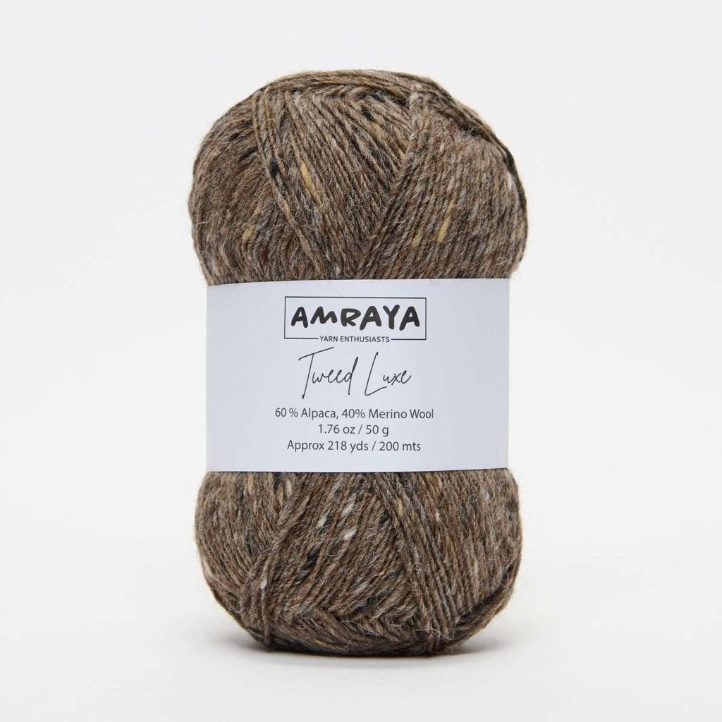 Amraya Tweed Luxe Alpaka Merinowolle Mix