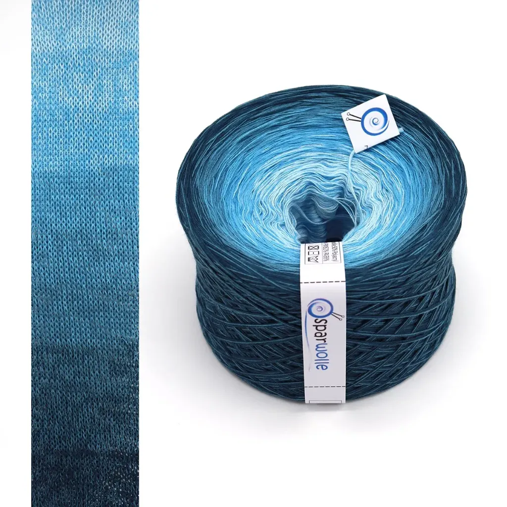 SparWolle Yarn Gradient Ombré, yarn cake B2B 4-fädig 1000m