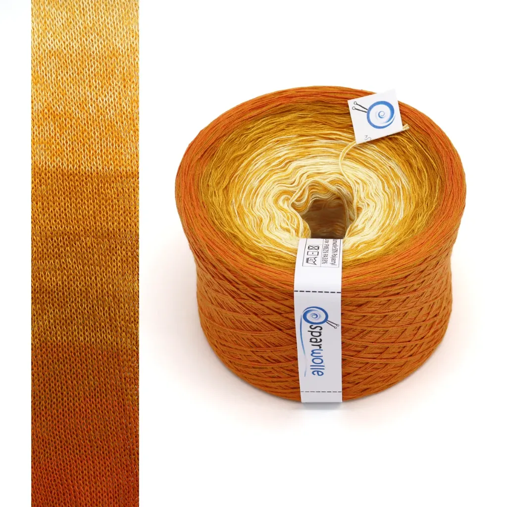 SparWolle Yarn Gradient Ombré, yarn cake B2B 4-fädig 1000m